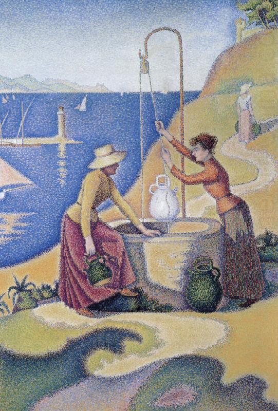Paul Signac women at the well opus china oil painting image